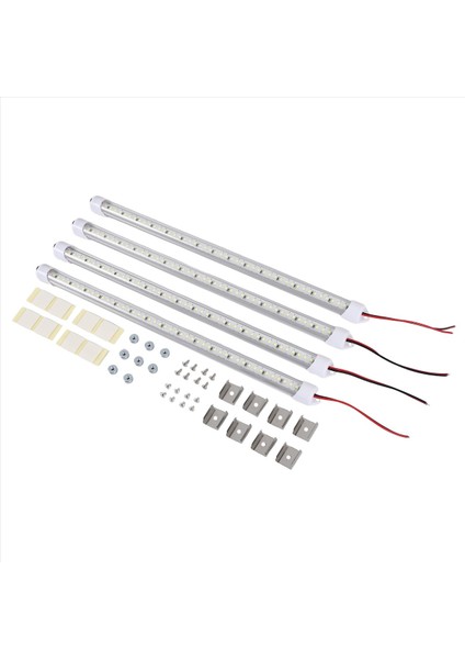 12V Iç Mekan LED Işık Çubuğu 48 LED Şerit Işıklar Anahtar ve Mıknatıslı 6500K Beyaz Araba Van Karavan Abd Fişi (Yurt Dışından) fırsatları