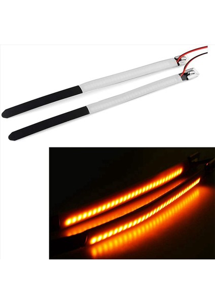 45-70 mm Çatala Uygun Evrensel Çatal LED Dönüş Sinyali Şerit Işıkları Kiti, 4 Adet Amber (Yurt Dışından) modelleri