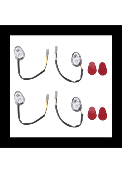 Yzf R1 R3 R6 R6S Fz6 Fz1 Fz FZ6R FZ07 Fz8 FZ09 Için 4 Adet LED Dönüş Sinyali Gösterge Lambası Gömme Montaj (Yurt Dışından)