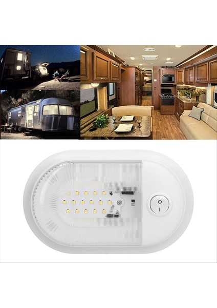 Rv Marine 12-24V Güç Tasarrufu ve Çevre Koruması Için Anahtarlı 24 LED Iç Tavan Lambası (Yurt Dışından) fırsatları