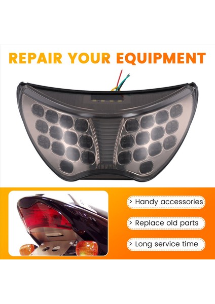 600 CBR600 F4 1999 2000 F4I 2004 2005 2006 Için Arka Stop Lambası Dönüş Göstergesi (Yurt Dışından) fırsatları