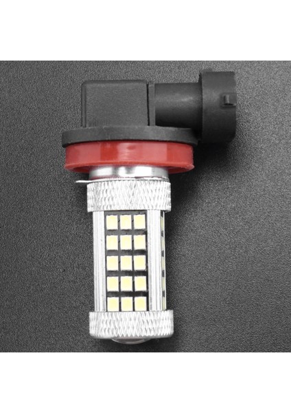 1 Adet H11 H8 H9 Beyaz 6000K 850LM 2835 66SMD Otomatik LED Sis Lambası Gündüz Farı (Yurt Dışından)