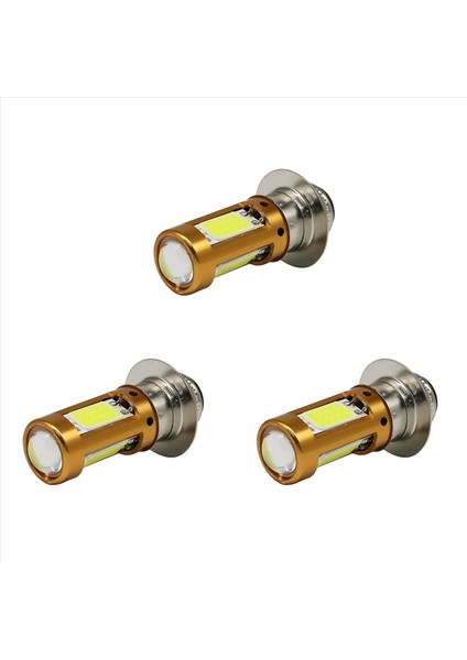 3x H6M PX15D P15D LED Farlar Motosiklet Scooter Moped Far Beyaz 1500LM 12-30V Için Yüksek-Düşük Işın Ampulü (Yurt Dışından)