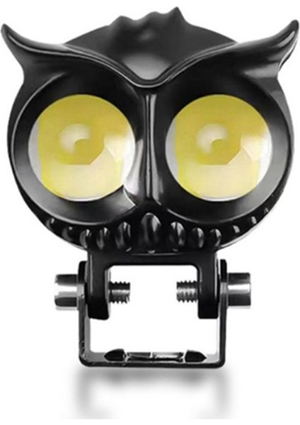 Motosiklet LED Baykuş Spot Uzun ve Yakın Işık Ön Aydınlatma Sis Iki Renkli Yanıp Sönen Evrensel (Yurt Dışından)