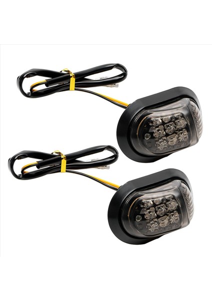12V Sarı Aydınlatma Motosiklet Sinyal Lambası 9 LED 2 Çift Piranha Işık Flaşörü Dönüş Sinyali (Yurt Dışından) fiyatları