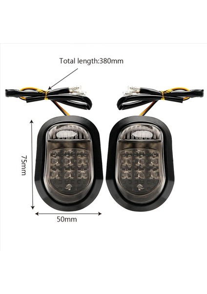 12V Sarı Aydınlatma Motosiklet Sinyal Lambası 9 LED 2 Çift Piranha Işık Flaşörü Dönüş Sinyali (Yurt Dışından) modelleri