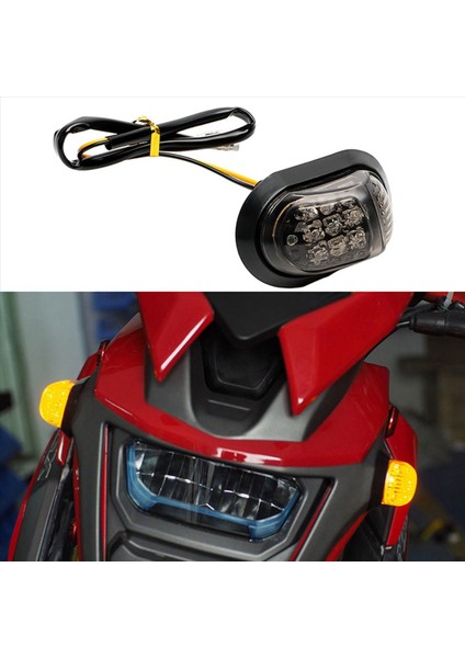 12V Sarı Aydınlatma Motosiklet Sinyal Lambası 9 LED 2 Çift Piranha Işık Flaşörü Dönüş Sinyali (Yurt Dışından) fırsatları