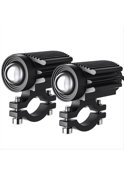 LED Far Projektör Lens Çift Renkli Araba Atv Mini Sis Lambası Scooter Lambası Için Yardımcı Spot Işığı (Yurt Dışından) modelleri