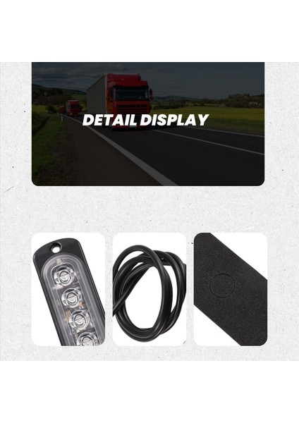 12V-24V 6 LED Acil Durum Araç Uyarı Flaşı Mavi Yanıp Sönen (Yurt Dışından) indirimleri