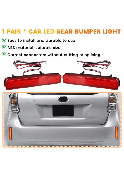 Araba LED Arka Tampon Reflektör Işığı Fren Stop Lambası 81920-47010 81910-47010 V Tc Için (Yurt Dışından) indirimleri