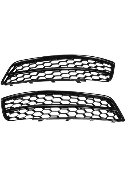 A3 8p 2009-2013 Için Siyah Araba Ön Tampon Sis Lambası File Izgarası 8P0807681 8P0807682D (Yurt Dışından)