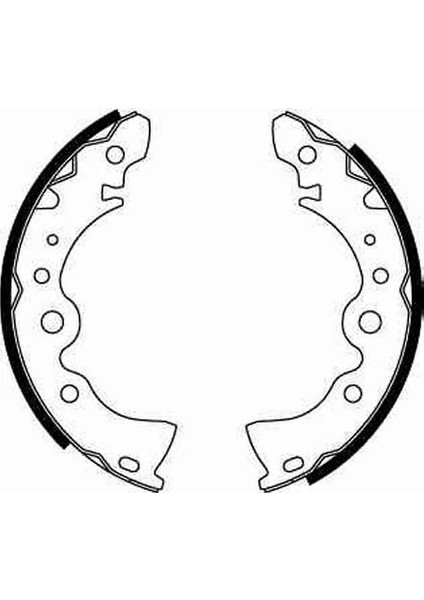 GS8246 - Pabuçlu Balata Kıtı Arka - Trw