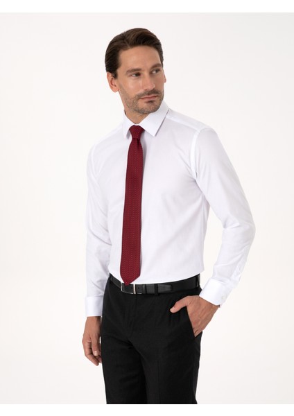Erkek Beyaz Slim Fit Uzun Kollu Gömlek 50318293-VR013 modelleri