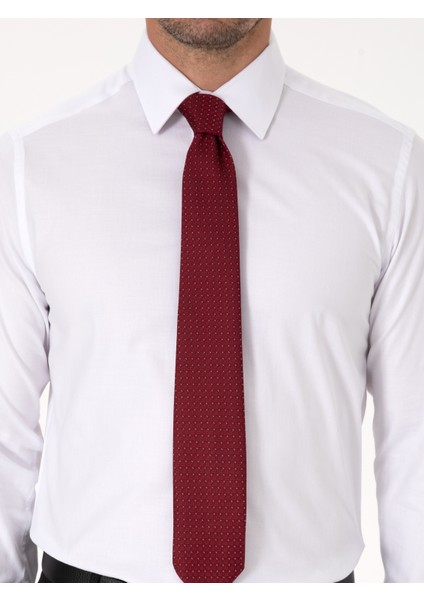 Erkek Beyaz Slim Fit Uzun Kollu Gömlek 50318293-VR013