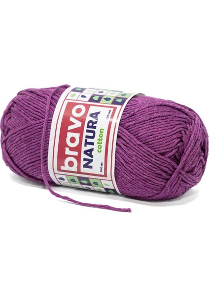 Natura Cotton Mor 503 Pamuk Iplik 100GR 200MT