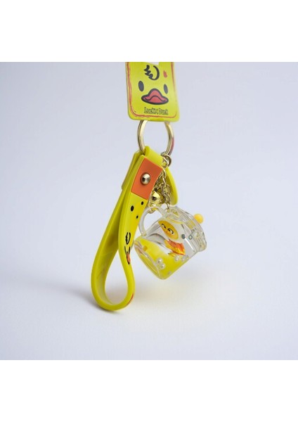 Civciv Figürlü Içi Renkli Sulu Anahtarlık Çanta Aksesuarı Hediyelik 1 Adet fırsatları