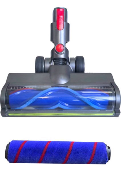 Dyson V7 V8 V10 V11 V15 Yeşil LED Işıklarla Vakum Ekleri V Şekil Kıl Yuşuk Yukarı Fırch Zemin Kafası Kiti (Yurt Dışından)