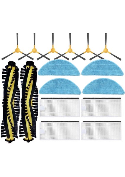 Ikohs Netbot S14 / S15 Robot Vakum Süpürge Yedek Yedek Parçalar Ana Yan Fırça Hepa Filtresi Oluşturmak Için (Yurt Dışından)