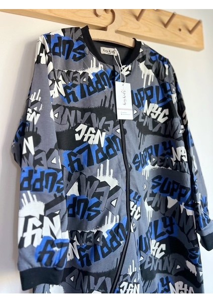 Gri Siyah Nyc %100 Pamuklu Fermuarlı 8 Yaş 10 Yaş 12 Yaş Büyük Beden 1 Tog Çocuk Uyku Tulumu Çocuk Pijaması fiyatları