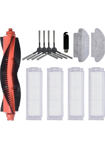 Xiaomi Mi Robot Vakum-Mop Pro STYTJ02YM STYJ02YM Viomi V2 V3 Se Conga 3490 3690 Ana Yan Fırça Aksesuarları (Yurt Dışından)