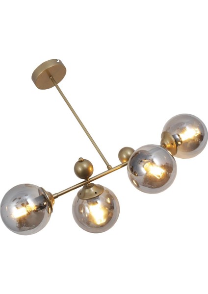 Tuana 4 Lü Eskitme Avize Füme Camlı Yatak Odası Mutfak Salon Hol Koridor Avize modelleri