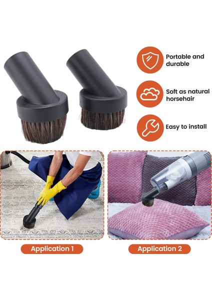 6 Adet 25MM ve 36MM Vakum Fırçası Yuvarlak Fırça, 5.9 Inç Vakum Zemin Fırçası 1.25 Temiz Vakum Bağlama Fırçası Yumuşak (Yurt Dışından) indirimleri