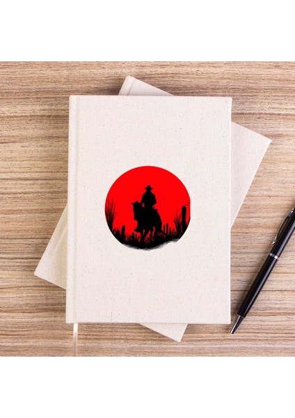 Red Dead Redemption 2 Red Çizgisiz Kanvas Defter Çizgisiz