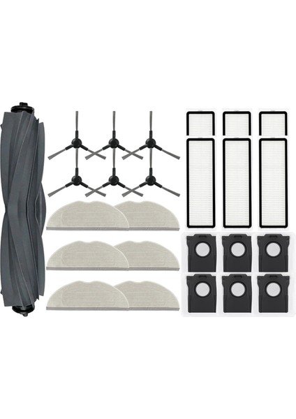 25 Adet Yedek Parça Ana Yan Fırça Hepa Filtre Paspas Bezi Toz Süpürgesi (Yurt Dışından)