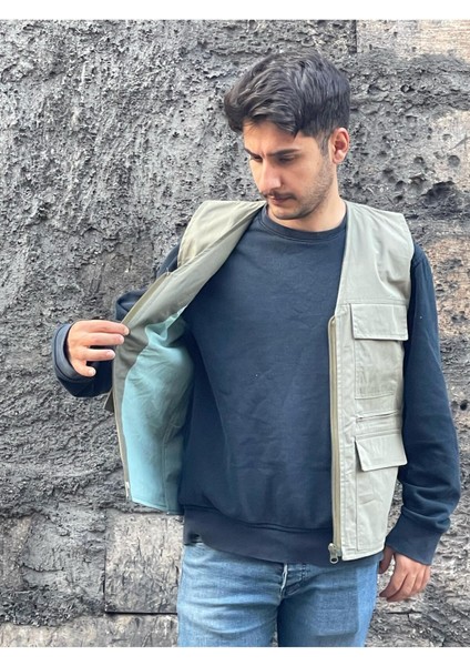 Erkek Yazlık Keten Kumaş Avcı Yelek Çok Cepli 7 Cep Beden Tablosuna Göre Sipariş Veriniz. indirimleri