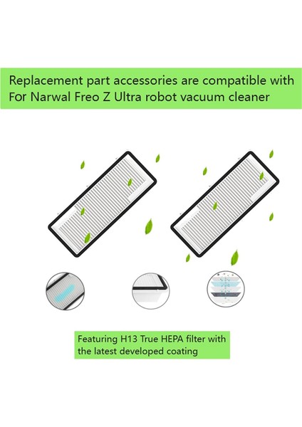 Narwal Freo Z Için 14PCS Ultra Vakum Temizleyici Aksesuarlar Silindir Yan Fırça Hepa Filtre Mop Pad Toz Torbası Değiştirme Kitleri (Yurt Dışından) fiyatları