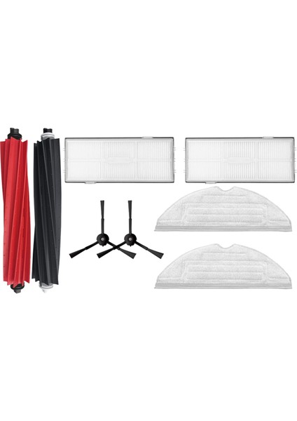 Roborock S8 / S8+ Plus Vakum Parçaları Için Yedek Aksesuarlar Ana Roller Yan Fırça Koruma Hepa Filtre Mop Bez (Yurt Dışından)