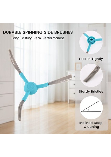 8 Pc Cecotec Conga Için Yedek Parçalar 4090 5090 3090 6090ROBOTIK Vakum Süpürge Aksesuar Kiti Yan Fırça (Yurt Dışından) indirimleri