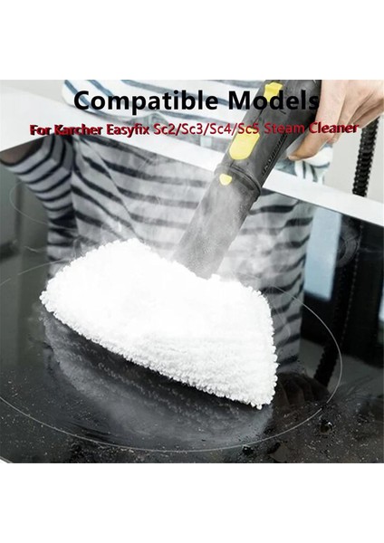 Mikrofiber Temizleme Mop Pads Aksesuar Kiti Karcher Easyfix Sc2 Sc3 Sc4 Sc5 Buhar Temizleyici Yedek Parçaları (Yurt Dışından) fırsatları