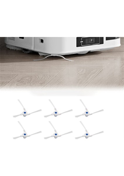 6 Adet Yan Fırça Süpürme Robot Aksesuarları Ecovacs Için Robot Parçaları Süpüren Ecovacs Için Robot Parçaları (Yurt Dışından) indirimleri