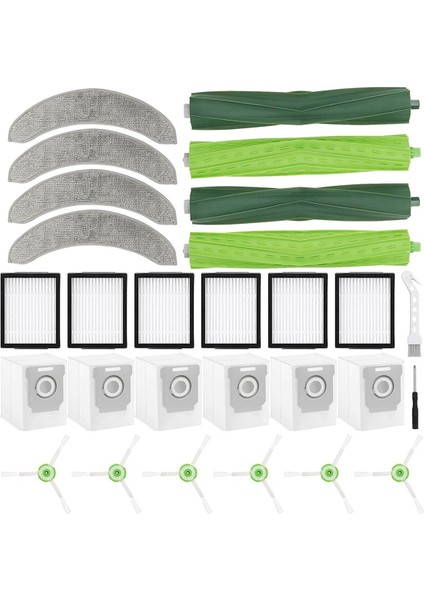 Irobot Roomba Combo J7+/plus Robot Vakum Süpürücü, Çok Yüzeyli Kauçuk Silindir Fırçası Için Uyumlu Yedek Parçalar (Yurt Dışından)