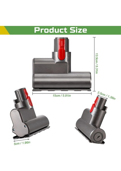 Dyson V7, V8, V10, V11, V15 Kablosuz Vakumlar Için Vakum Akar Çıkarma Fırçası Kafası- Mini Elektrik Fırçası Yedek Parçaları (Yurt Dışından) fiyatları