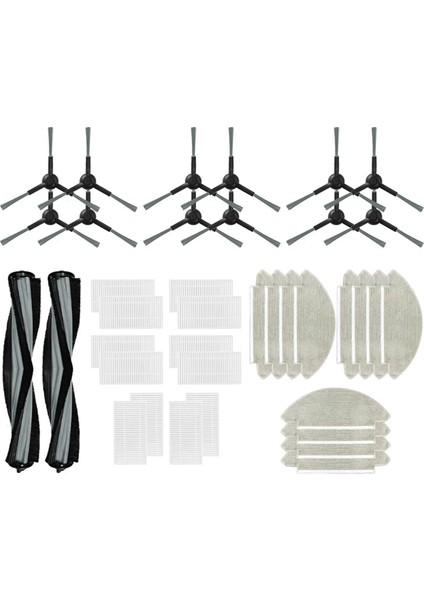 Viomi Alpha 2 Pro / V5 Pro / V-RVCLM27B / V-RVCLM40B Ana Yan Fırça Hepa Filtre Mop Bez Aksesuarları Parçaları (Yurt Dışından)