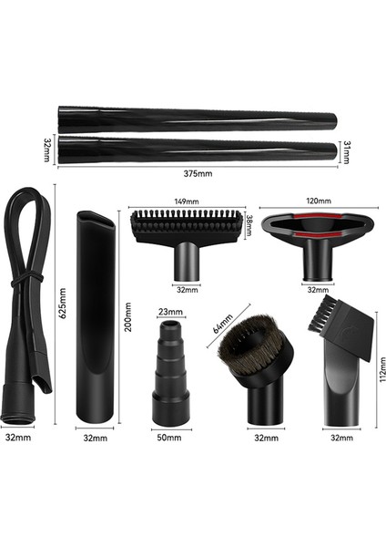 Vakum Süpürge Aksesuarları Vakum Süpürge Fırçası Adaptasyonu: 32MM Evrensel Vakum Süpürücü Beş Katmanlı Adaptör (Yurt Dışından) modelleri