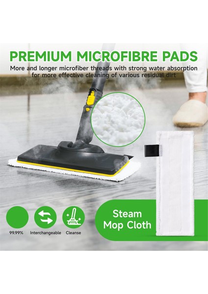 Karcher Steam Cleaner Için Aksesuarlar Easyfix Sc2 Sc3 Sc4 Sc5, Mikrofiber Bez Seti ve Zemin Nozul Yuvarlak Fırçalar (Yurt Dışından) indirimleri