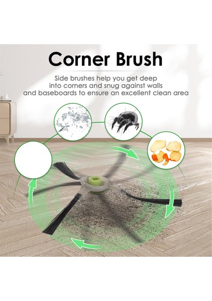 30PCS Vakum Yan Fırça Lefant M210 M210S M210B M213 Vakum Yedek Parçalar 3-Zenli Yan Fırça (Yurt Dışından) fırsatları