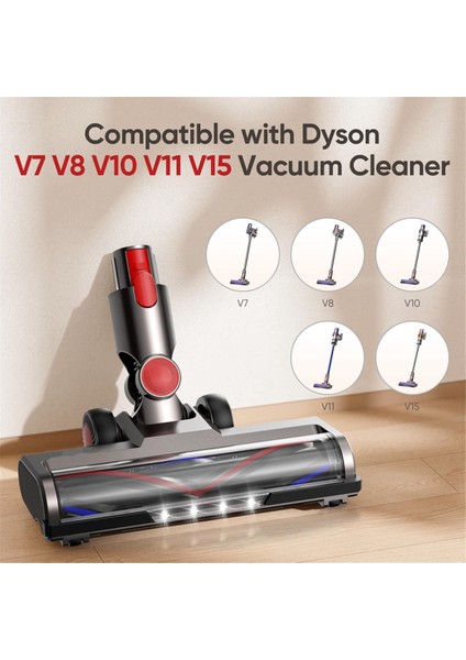 LED Farları ve Yedek Silindirli Dyson V7 / V8 / V10 / V11 / V15 Parçaları Için Fırça Kafası Değiştirme (Yurt Dışından) fırsatları