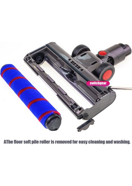 Dyson V7 V8 V8 V10 V11 V15 Kablosuz Çubuk Vakum Süpürge Yedek Zemin Fırçası Kafası Yumuşak Silindir Temizleyici Kafa (Yurt Dışından) fiyatları