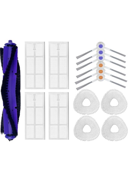 Narwal Freo / Narwal J3 Ana Yan Fırça Kapağı Hepa Filtre Mop Bezleri Sil Rag Yedek Yedek Parça Aksesuarları (Yurt Dışından)