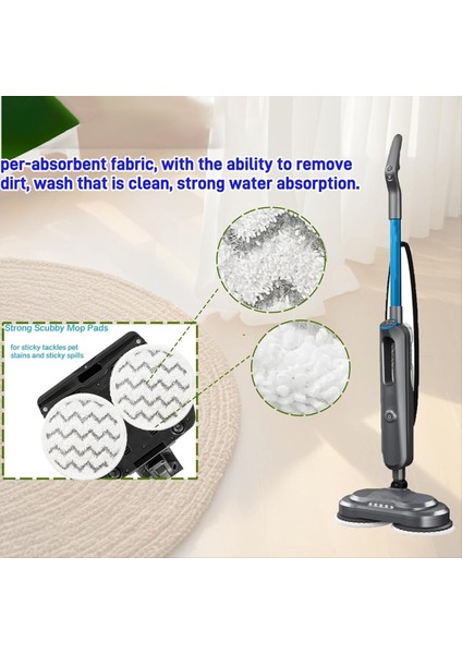 Bissell Spinwave Için 4pcs Paspas Pedleri Smartseam Ovma Buhar Paspası 3897A 3712C 3712W Dönen Paspas Yedek Pedi (Yurt Dışından) fiyatları