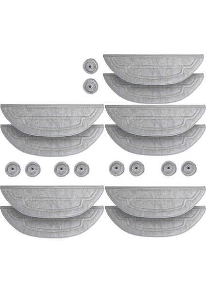 20PCS Roborock S8 Maxv Ultra G20S Robot Vakum Süpürge Değiştirilebilir Parçalar Yıkanabilir Temizlik Fırça Rag (Yurt Dışından)