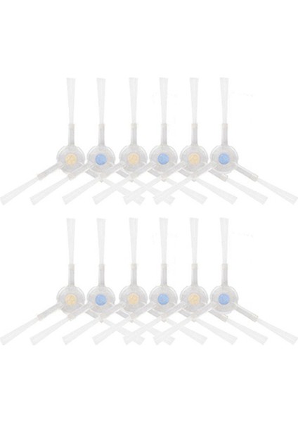 Narwal Için 12 Paket Kenar Fırçası J1J2 Zemin Süpürme Robotu Değiştirilebilir Aksesuarlar Parçalar (Yurt Dışından)