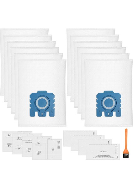 Miele Hyclean 3D Gn Toz Torbaları Için 12 Adet Elektrikli Süpürge Torbası (Yurt Dışından)