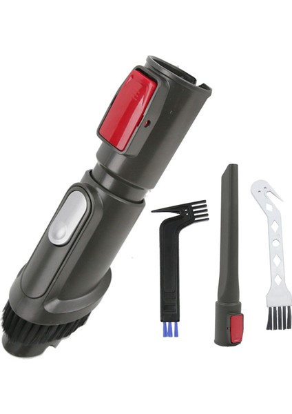 Midea Kordonsuz Elektrikli Süpürge Için P3/p6/p5 2-1 Arada Düz Meme Düz Emme Yuvarlak Fırça Accessorie Yedek Paket Fırçası (Yurt Dışından)