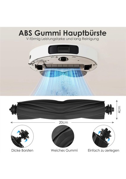 Mijia Omni 1s B101CN Robot X10+ Robot Vakum Ana Yan Fırça Filtre Paspasları Için Dream L10S Ultra / S10 Pro (Yurt Dışından) fiyatları