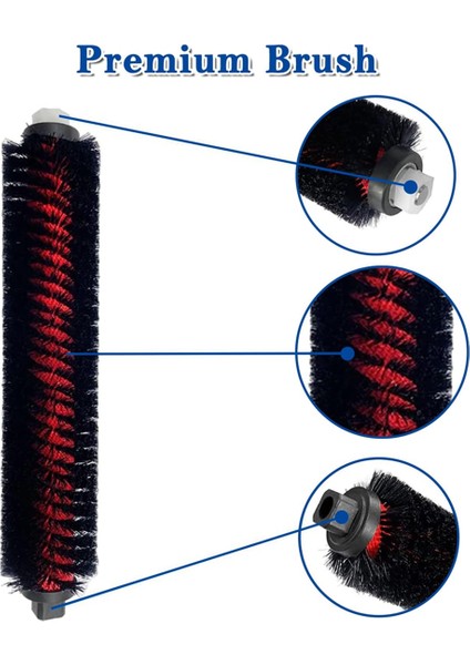 Xiaomi Roborock S7 Maxv Ultra S7 Pro Ultra G10 G10S Kablosuz Vakum Süpürge Aksesuarları Haddeleme Fırça Yedek Parçaları (Yurt Dışından) modelleri